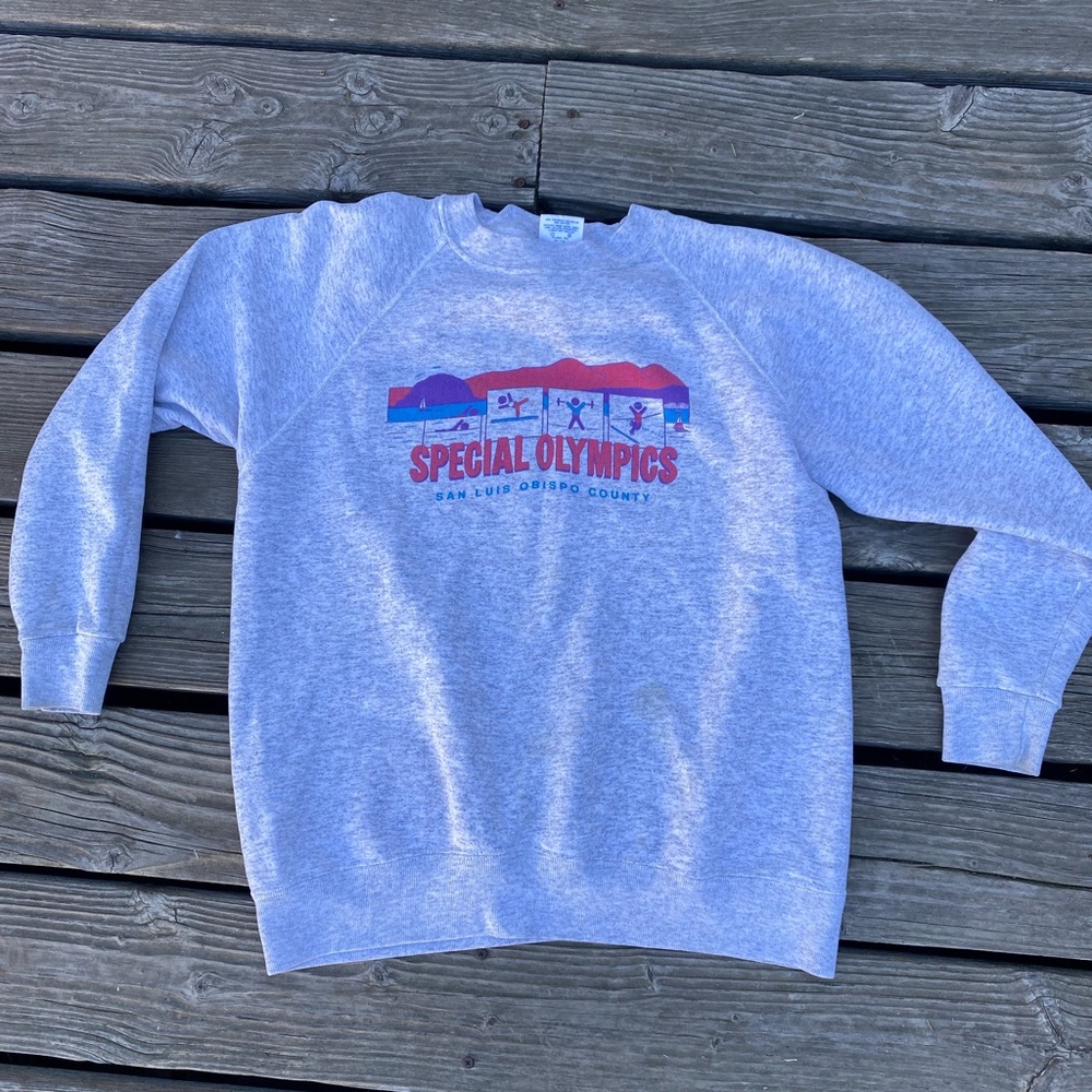 Special Olympics raglan crewneck sweatshirt